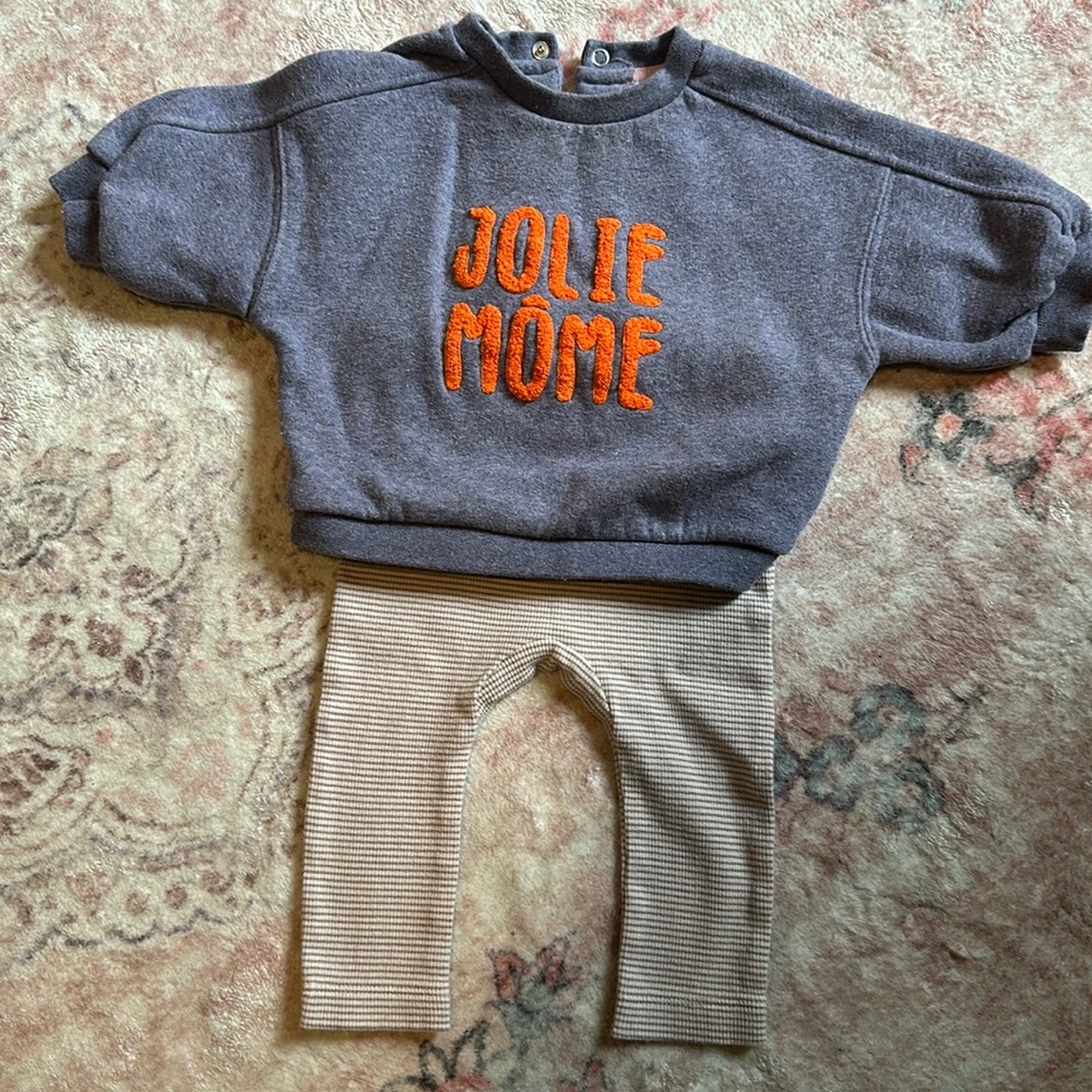 3-6 M Sweater Pants Combo Baby Girl